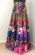 Load image into Gallery viewer, Emma's Emporium print cotton tierd frill skirt dress. Buy now online from Emma's Emporium slow fashion, ethical clothing, fair trade, hippie hippy alternative festival fashion.
