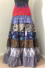 Load image into Gallery viewer, Emma's Emporium print cotton tierd frill skirt dress. Buy now online from Emma's Emporium slow fashion, ethical clothing, fair trade, hippie hippy alternative festival fashion.
