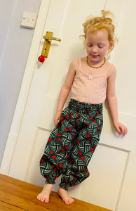 Children's Print Cotton GENIE Trousers