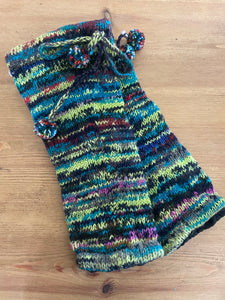 Buy now online from Emma's Emporium. Hand knitted chunky colourful Nepalese Leg Warmers. Perfect warm winter Christmas gifts.