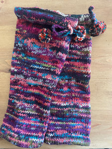 Buy now online from Emma's Emporium. Hand knitted chunky colourful Nepalese Leg Warmers. Perfect warm winter Christmas gifts.