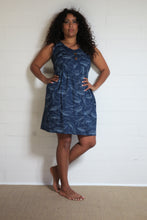Load image into Gallery viewer, Emma&#39;s Emporium Cotton Whale Print Button Dress with pockets
