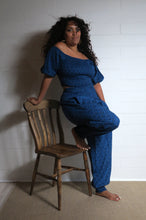 Load image into Gallery viewer, Buy now online from Emma&#39;s Emporium, blue cotton peacock print bandeau sun summer top, perfect for beach, festival and party. Emma&#39;s Emporium designs and sources fair trade ethical women&#39;s clothing, gifts and accessories. Fun and fair hippie clothes and boho festival fashion.
