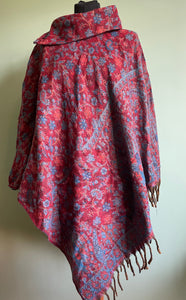 Emma's Emporium Warm Paisley Collar Poncho