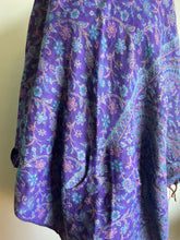 Load image into Gallery viewer, Emma&#39;s Emporium paisley fleece unisex hippie warm poncho
