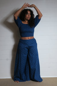 Buy now online from Emma's Emporium, blue cotton peacock print bandeau sun summer top, perfect for beach, festival and party. Emma's Emporium designs and sources fair trade ethical women's clothing, gifts and accessories. Fun and fair hippie clothes and boho festival fashion.