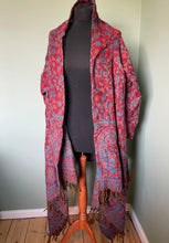 Load image into Gallery viewer, Jackets - Warm Fleecy Paisley Wrap Cardigan
