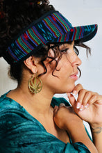 Load image into Gallery viewer, Buy now online! Emma&#39;s Emporium solid brass Hemp leaf hoop earrings.
