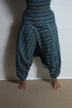 Load image into Gallery viewer, Bold Peacock Print Cotton Harem Trousers
