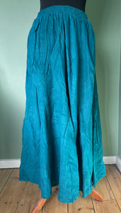 Corduroy full length gypsy skirt