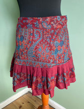 Load image into Gallery viewer, Buy now online from Emma&#39;s Emporium. Slow ethical hippy fashion, women&#39;s clothing wholesale, festival fashion. Warm winter fleece wrap mini skirt. machine washable vegan fleece, with pure Indian cotton.
