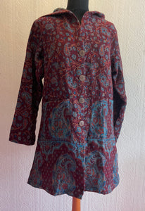 Emma's Emporium Fleecy Hooded Paisley Jacket