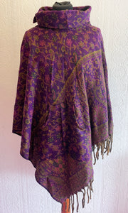 Emma's Emporium Warm Paisley Collar Poncho