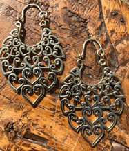 Load image into Gallery viewer, Earrings - Brass Tribal Gypsy Earrings - Medium

