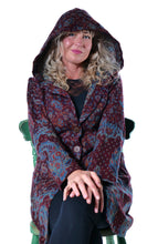 Load image into Gallery viewer, Fleecy Hooded Paisley Jacket
