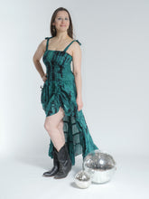 Load image into Gallery viewer, New in! Emma's Emporium tie dye frill summer dress, ethical alternative women's hippie hippy festival fashion.
