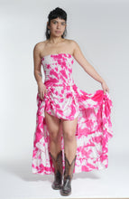 Load image into Gallery viewer, New in! Emma's Emporium tie dye frill summer dress, ethical alternative women's hippie hippy festival fashion.

