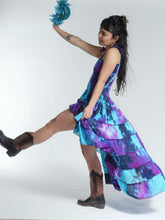 Load image into Gallery viewer, New in! Emma's Emporium tie dye frill summer dress, ethical alternative women's hippie hippy festival fashion.
