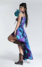 Load image into Gallery viewer, New in! Emma's Emporium tie dye frill summer dress, ethical alternative women's hippie hippy festival fashion.
