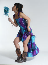Load image into Gallery viewer, New in! Emma's Emporium tie dye frill summer dress, ethical alternative women's hippie hippy festival fashion.
