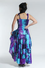 Load image into Gallery viewer, New in! Emma's Emporium tie dye frill summer dress, ethical alternative women's hippie hippy festival fashion.
