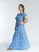 Load image into Gallery viewer, Floral Paisley Cotton Wrap Maxi Skirt
