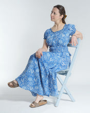 Load image into Gallery viewer, Floral Paisley Cotton Wrap Maxi Skirt
