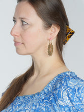 Load image into Gallery viewer, Buy now online from Emma's Emporium, slow ethical women's fashion. Blue paisley print cotton sun tops. Emma' sEmporium, slow ethical festival fashion, in hippie and boho styles.
