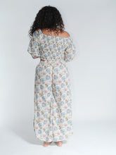 Load image into Gallery viewer, Shop online, buy now from Emma's Emporium. Cotton lurex side split trousers. Emma's Emporium ethical slow alternative women's hippie festival fashion.
