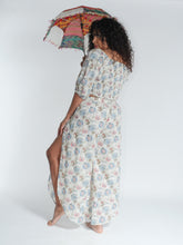 Load image into Gallery viewer, Shop online, buy now from Emma's Emporium. Cotton lurex side split trousers. Emma's Emporium ethical slow alternative women's hippie festival fashion.
