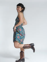 Load image into Gallery viewer, Buy now online from Emma's Emporium, floral print cotton summer sun dress, beach, holiday or party dress. Women's clothing, shop online, Emma's Emporium, Ethical Fashion.
