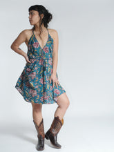 Load image into Gallery viewer, Buy now online from Emma's Emporium, floral print cotton summer sun dress, beach, holiday or party dress. Women's clothing, shop online, Emma's Emporium, Ethical Fashion.
