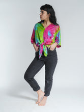 Load image into Gallery viewer, Buy now online from Emma's Emporium, ethical women's fashion, alternative hippy clothing. Tie dye unisex loose fit shirts, plus sized, designed for men and women. Emma's Emporium colourful summer shirt.
