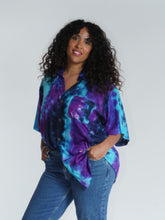 Load image into Gallery viewer, Buy now online from Emma's Emporium, ethical women's fashion, alternative hippy clothing. Tie dye unisex loose fit shirts, plus sized, designed for men and women. Emma's Emporium colourful summer shirt.
