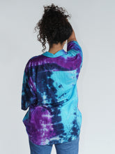 Load image into Gallery viewer, Buy now online from Emma's Emporium, ethical women's fashion, alternative hippy clothing. Tie dye unisex loose fit shirts, plus sized, designed for men and women. Emma's Emporium colourful summer shirt.
