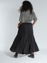 Load image into Gallery viewer, Emma's Emporium full length cotton maxi skirt, gypsy boho style - with pockets! hippie festival vibe, women's slow fashion available to buy online.
