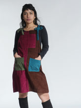 Load image into Gallery viewer, Patch Cord Dungaree Dress
