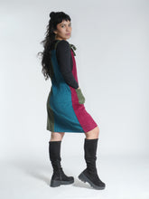 Load image into Gallery viewer, Patch Cord Dungaree Dress
