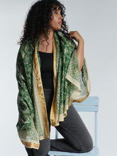Load image into Gallery viewer, Buy now online from Emma's Emporium. Fish print pure 100% cotton light weight shawl summer scarf beach sarong. Shop Emma's Emporium ethical slow fashion, women's hippie hippy festival boho clothing.
