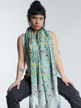 Load image into Gallery viewer, Buy now, shop Emma's Emporium online. Light pure cotton sarong scarf scarves, perfect shawl, wrap, thro or cover; featuring delicate floral prints in mixed colours. Shop Emma's Emporium slow fashion, hippie hippy boho festival women's clothing and accessories. unisex hippie clothing and apparel. 
