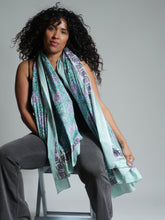 Load image into Gallery viewer, Buy now, shop Emma's Emporium online. Light pure cotton sarong scarf scarves, perfect shawl, wrap, thro or cover; featuring delicate floral prints in mixed colours. Shop Emma's Emporium slow fashion, hippie hippy boho festival women's clothing and accessories. unisex hippie clothing and apparel. 
