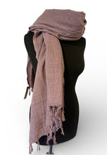 Load image into Gallery viewer, Buy now online From Emma's Emporium alternative women's slow ethical fashion and hippie hippy boho festival shop. Unisex pure cotton natural summer winter scarf in bright bold and earthy colours.
