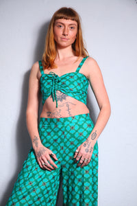 Emma's Emporium Pleat Trouser - Clover Print