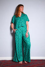 Load image into Gallery viewer, Emma&#39;s Emporium Pleat Trouser - Clover Print
