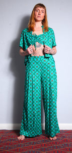 Emma's Emporium Pleat Trouser - Clover Print