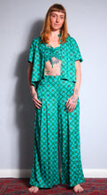 Load image into Gallery viewer, Emma&#39;s Emporium Pleat Trouser - Clover Print
