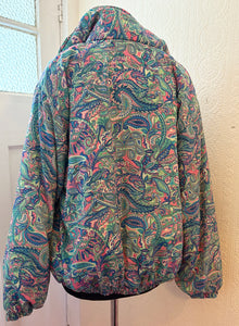 Sari Fleece lined Bomber Jacket - Paisley