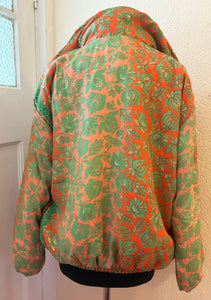 Sari Fleece lined Bomber Jacket - Paisley