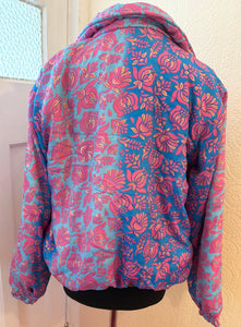 Sari Fleece lined Bomber Jacket - Paisley