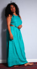 Load image into Gallery viewer, Buy now online. Emma's Emporium sequin backless hanky top. Beautiful halter-neck sun top, embroidered and adorned with sequins. made from soft rayon. Emma's Emporium ethical slow fair trade fashion, women's hippie and festival clothing.
